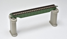 Tomix X032564 - N - Deck-Träger-Brücke - dunkelgrün